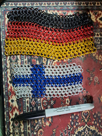 Image 1 of Chainmaille Flag Patches EXCLUDED FROM SALE MESSAGE TO ORDER