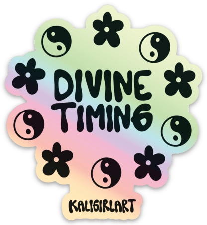 DIVINE TIMING - HOLOGRAPHIC STICKER