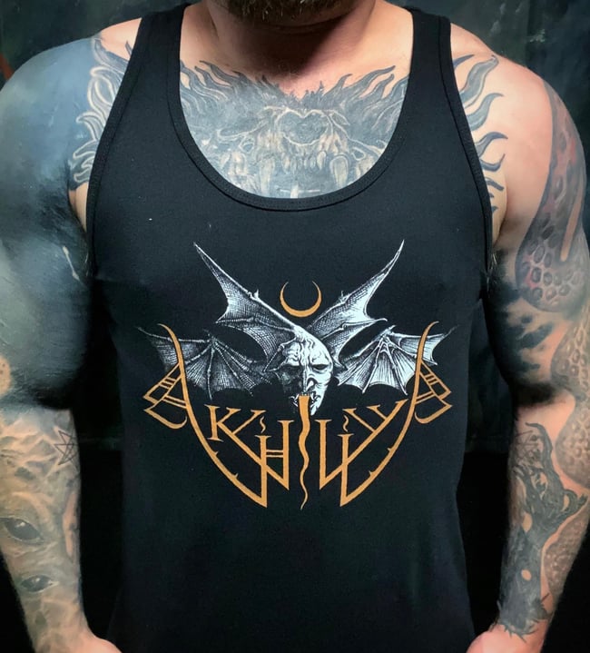 Akhlys Gold Logo Tank Top.