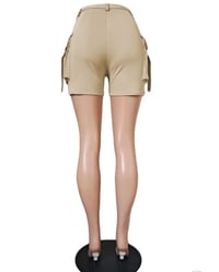 Image 2 of High Waist Cargo Shorts 