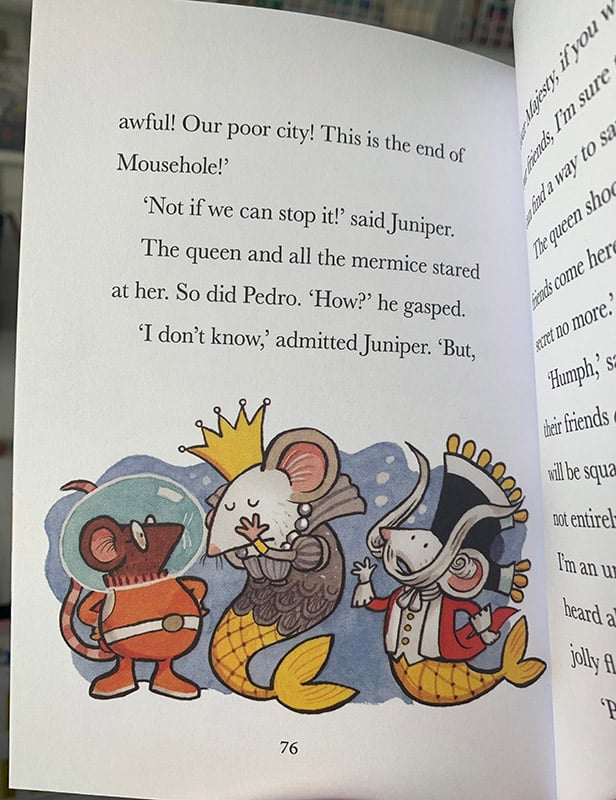 Mermouse Mystery original art: Queen's Distress