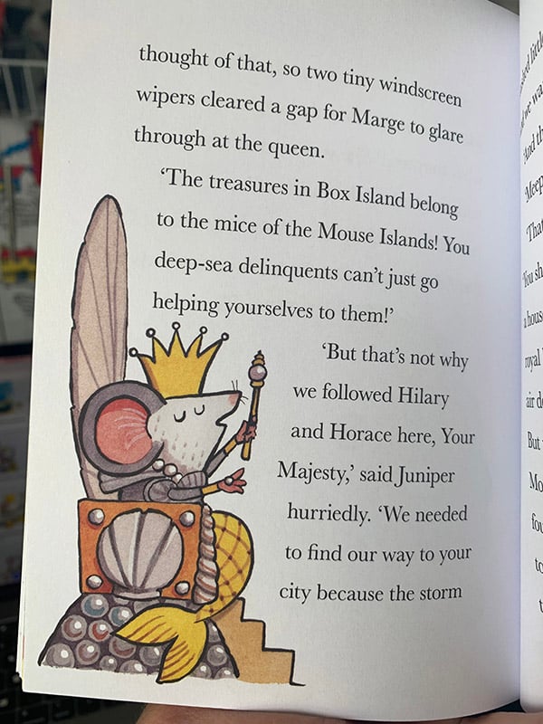 Mermouse Mystery original art: Queen Frangipani Speaks