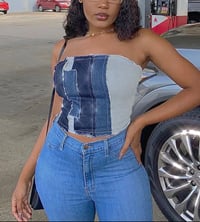 Image 1 of Denim Tube Top