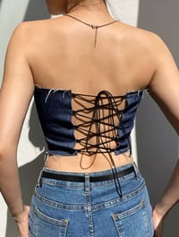 Image 2 of Denim Tube Top