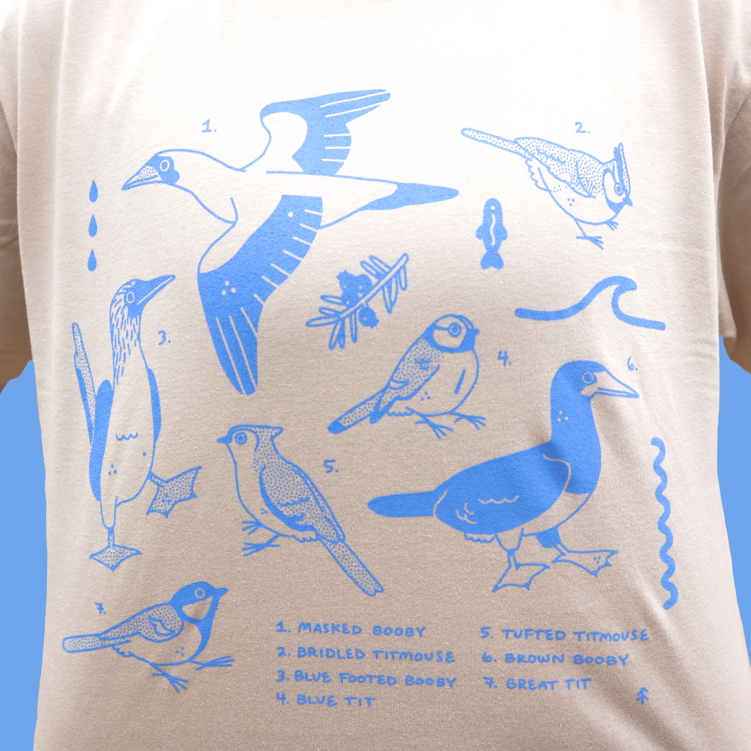 Blue-Footed Boobies Embroidered Muscle Shirt – MoeSews