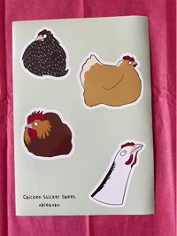 Image 2 of Chicken Sticker Sheet