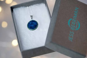 Image of Tiny Ocean Blue Pendants