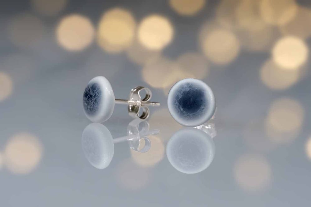 Image of Grey Denim Studs