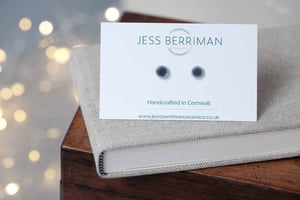 Image of Grey Denim Studs 