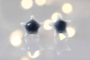 Image of Grey Denim Studs 