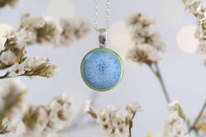 Image of Tiny Cornflower Blue Pendant