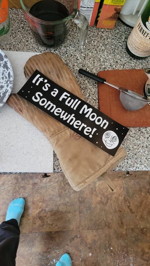 Full Moon Bumper Sticker