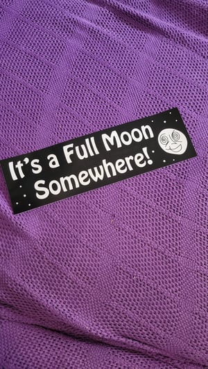 Full Moon Bumper Sticker