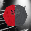 Misaligned Sweatshirt - (Red/Dark Grey)