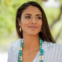Image 5 of Double Golden South Sea Pearl Earrings 