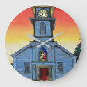 Sunrise In Saxonburg Acrylic Glass Clock