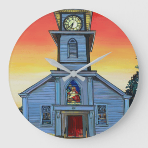 Image of Sunrise In Saxonburg Acrylic Glass Clock