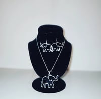 Image 2 of Silver Elephant Outline Set