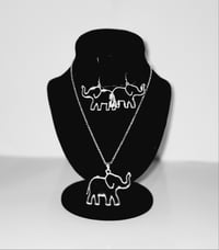 Image 1 of Silver Elephant Outline Set