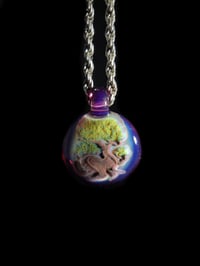 Image 2 of Bonsai tree pendant backed in stargazer.