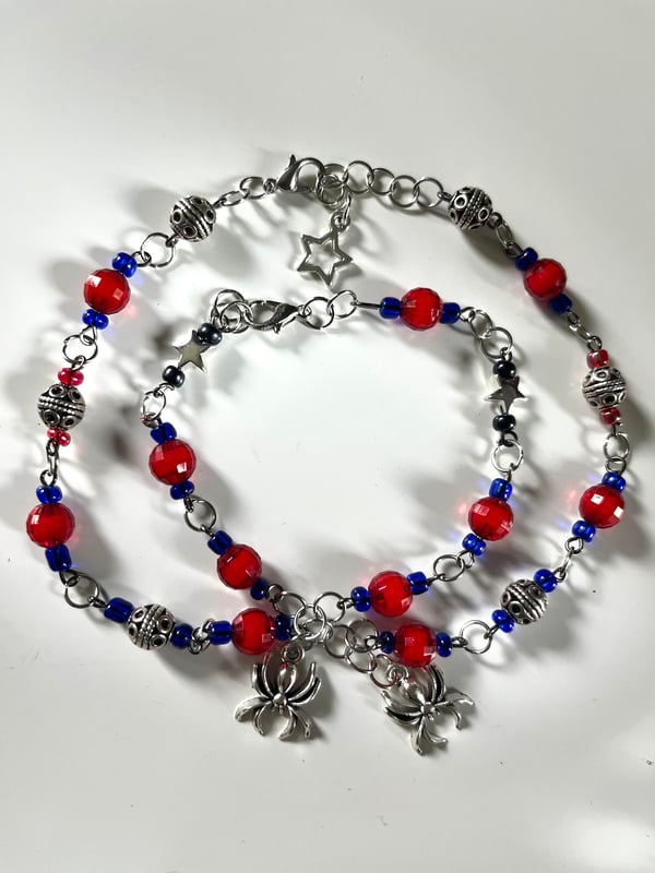 Image of _*~red blue silver spider-man set