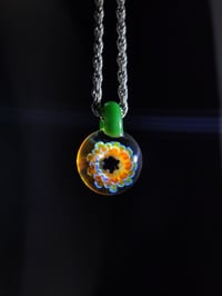 Image 1 of Psychedelic flower pendant 🫠🌻