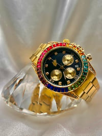 TopLife Rainbow Gemstone Watch