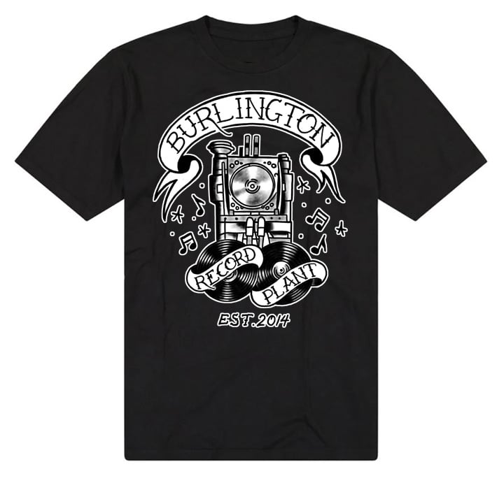 Image of Old School Logo Record Plant T-Shirt