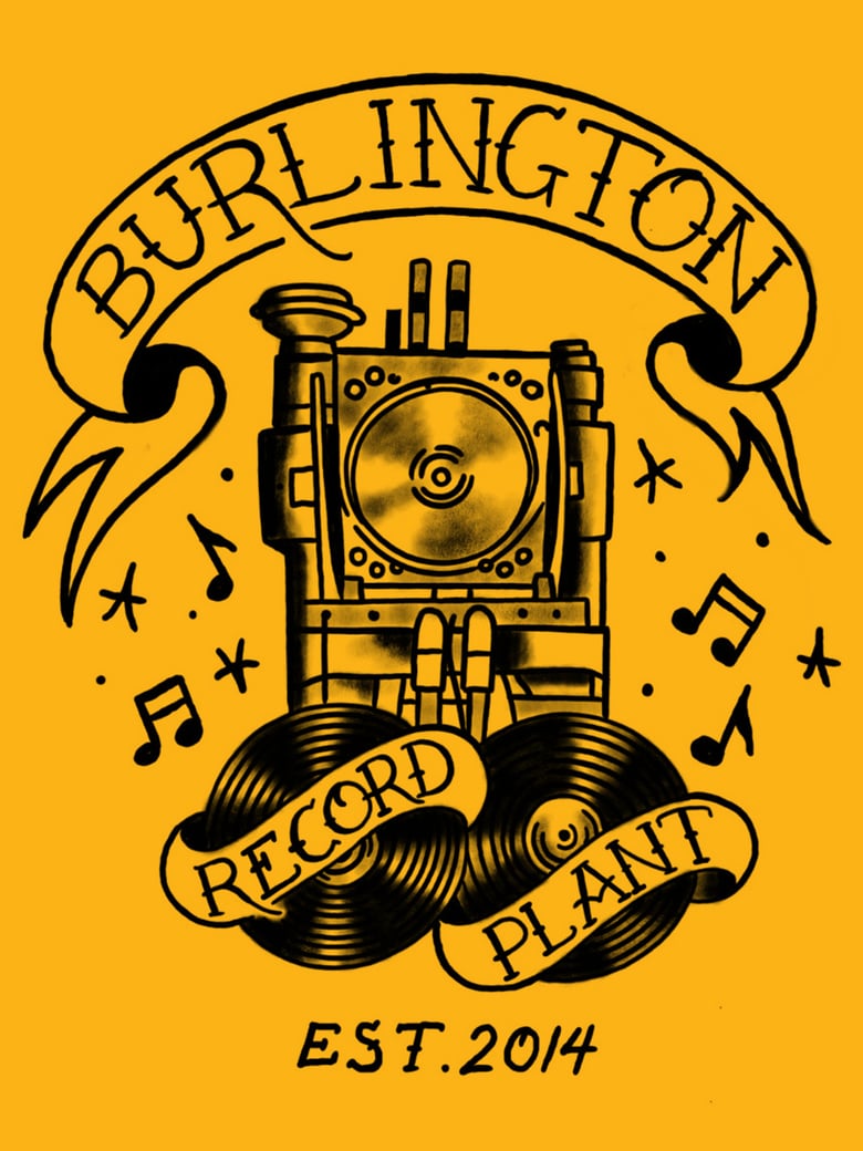 Image of Old School Logo Record Plant Sticker