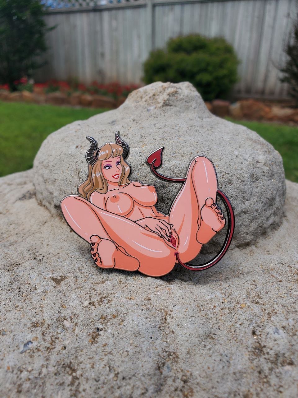 Image of Sexy Succubus Aurora Fantasy Pin