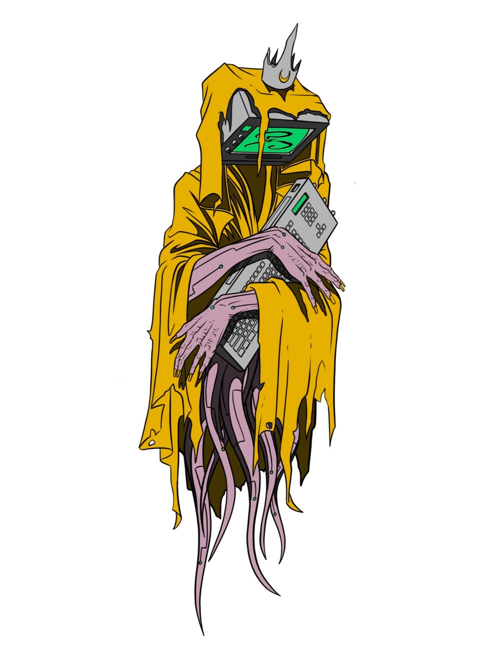 Image of The Cyber King In Yellow by Jordan Noir