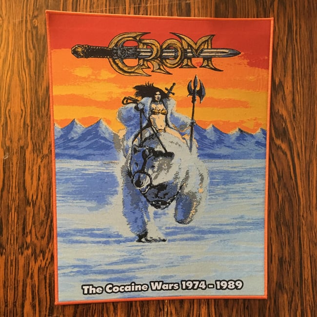 Crom - The Cocaine Wars Woven Back Patch