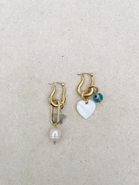 Image 2 of Charms breloque COEUR NACRE 