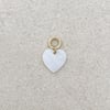 Pendent breloque coeur nacre 