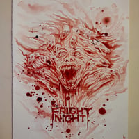 Fright Night (original blood painting)