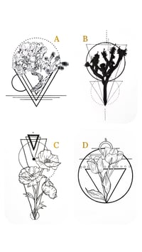 Geometric Flora Prints