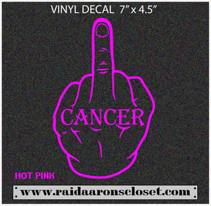 Image of Fuck Cancer Vinyl Decal