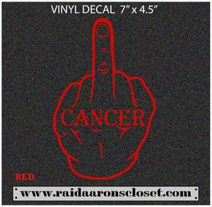 Image of Fuck Cancer Vinyl Decal