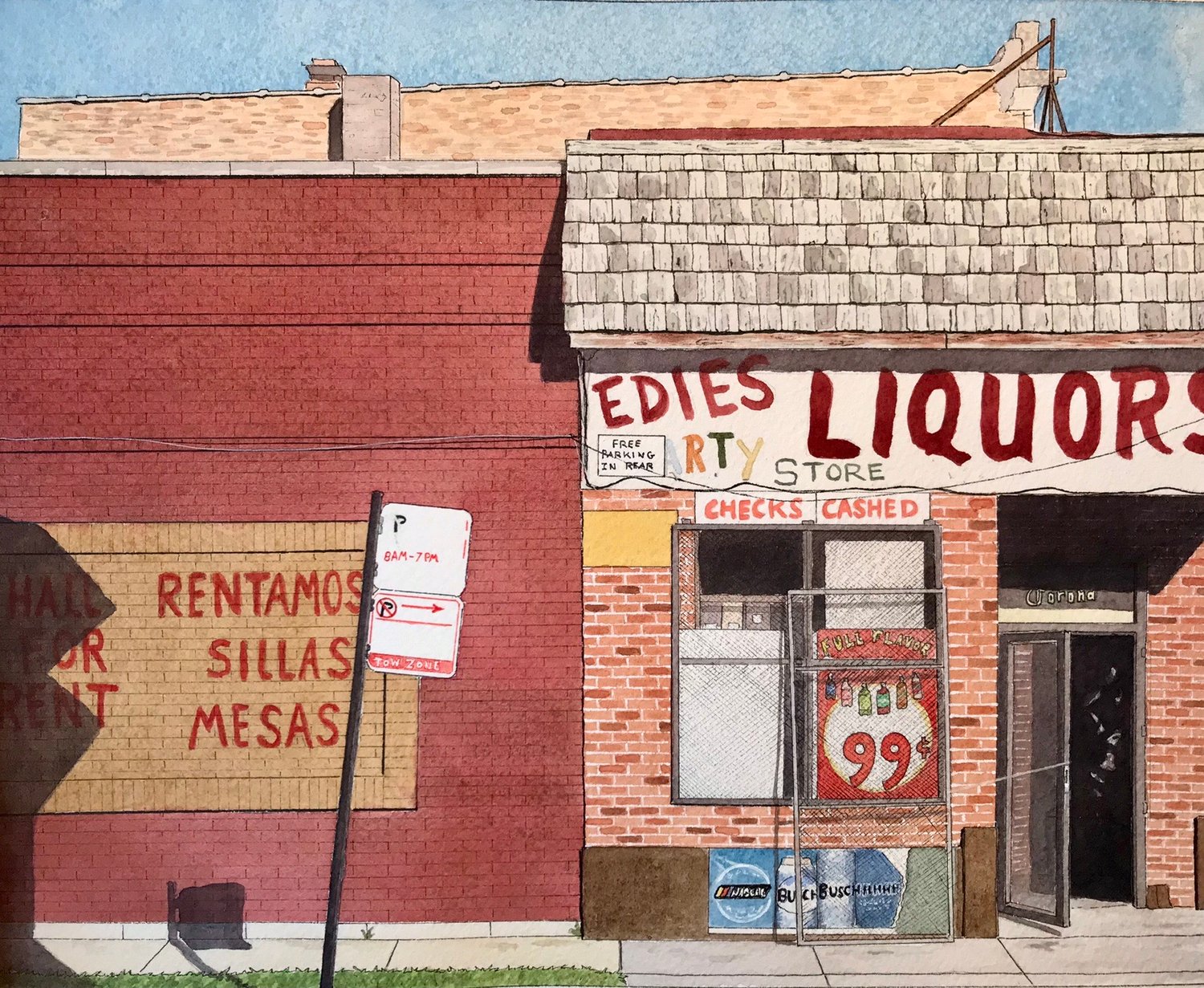 Eddie + Son Liquor + Grocery Print