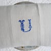 Monogram Cushion - Blue U