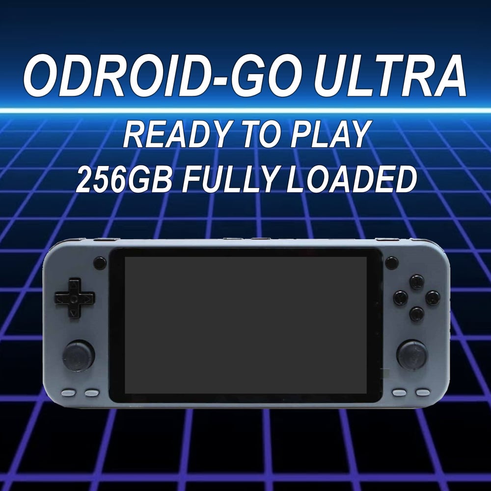 Odroid Go Ultra Handheld Console with Custom 256GB Ready to Play + Fully Loaded