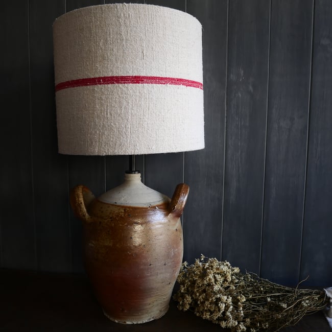 Antique Oil Pot Lamp Base - 791