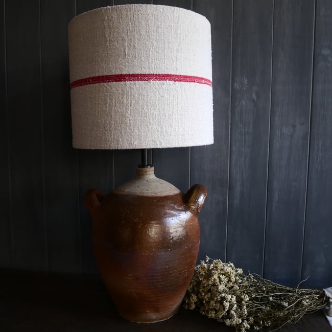 Antique Oil Pot Lamp Base - 793