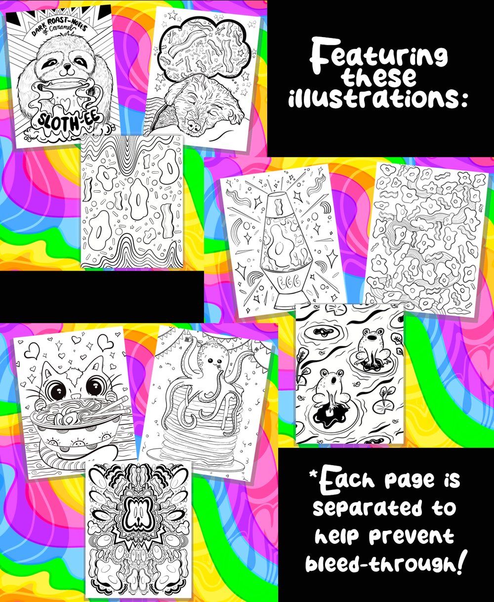 Image of Rainbow Goobers and Goodies: A Coloring Book