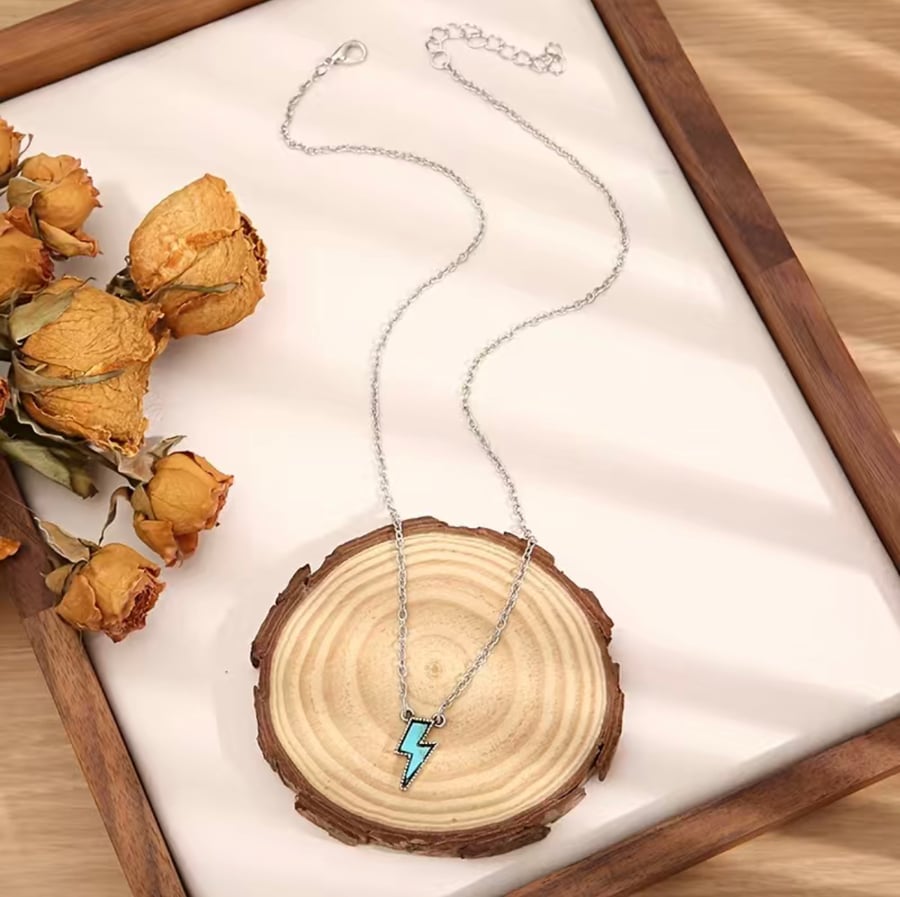 Image of lightening bolt necklaces