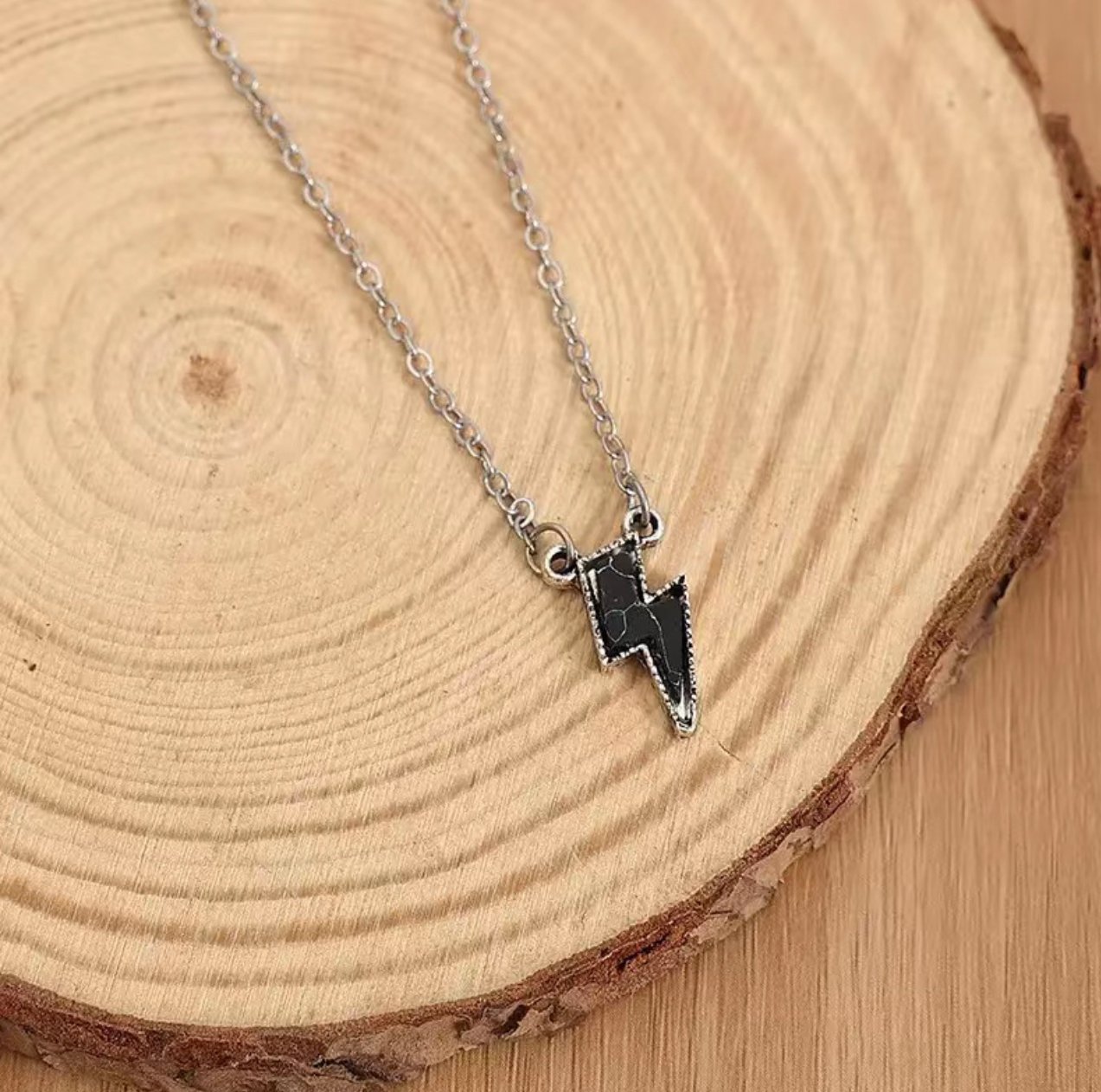 Image of lightening bolt necklaces