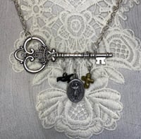 Image 1 of Saint Expedite Key Necklace to Obtain Blessings from The Patron Saint Of Urgent Causes