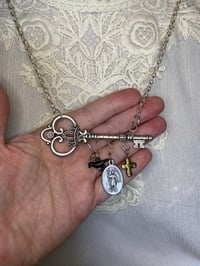 Image 2 of Saint Expedite Key Necklace to Obtain Blessings from The Patron Saint Of Urgent Causes