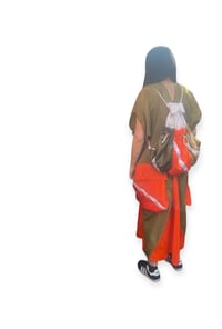 Image 1 of Parachute and Poly Cotton Kaftan Dress