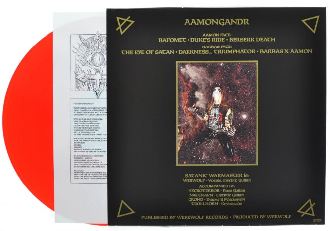SATANIC WARMASTER -  AAMONGANDR 12" VINYL LP  (limited variants remain)